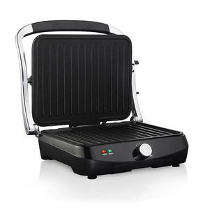 Electric Mini-Grill Press Steel/Black