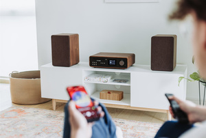 Classic Stereo Coffee Black/Walnut EU/UK